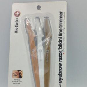 Lot of 3 Packages Bio Swiss Eyebrow Razor/Bikini L